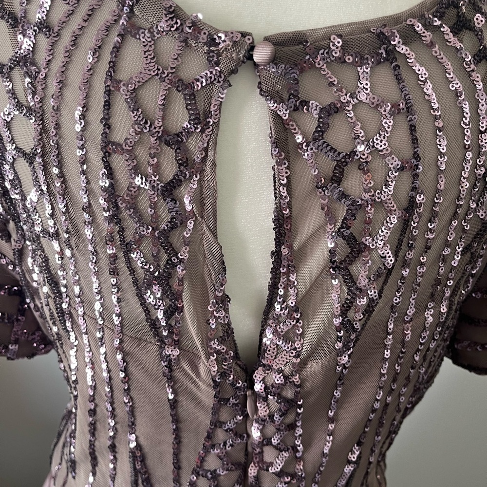R&M Richards Mauve High Low Dress - Picture 3 of 6